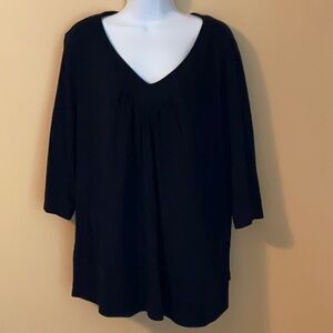 Essentials Size 3X Black Tunic